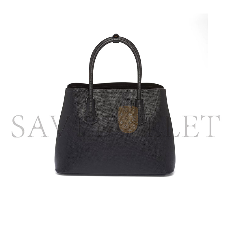 PRADA MEDIUM DOUBLE SAFFIANO LEATHER BAG 1BG887  (33*25*14.5cm) 